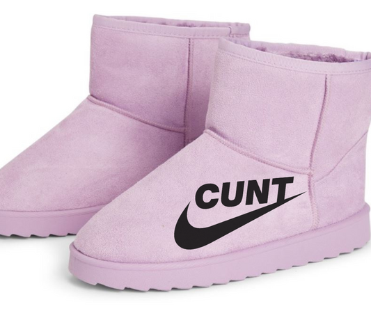 Cunt Tick Slipper boots - Pink