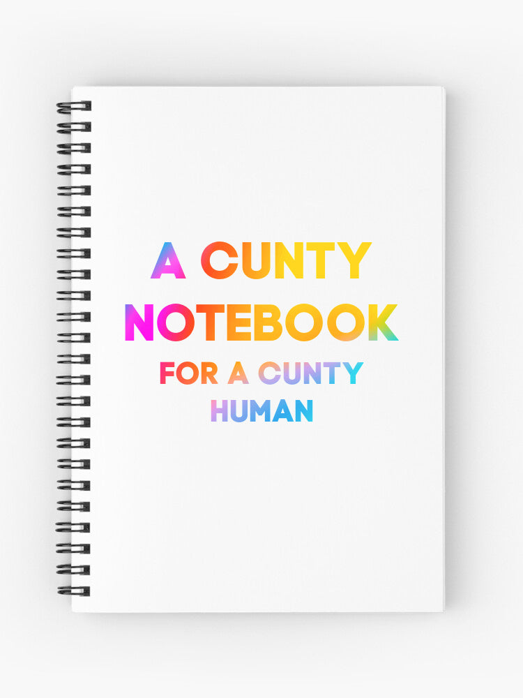 Cunty notebook for a cunty human
